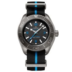OMEGA Seamaster Planet Ocean 6000m Co-Axial Master Chronometer Ultra Deep Titanium NATO Strap Watch | Black Dial | 45.5mm | O21592462101001