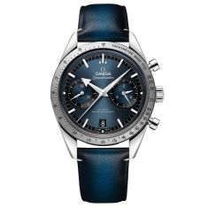 OMEGA Speedmaster '57 Co-Axial Master Chronometer Chronograph Blue Leather Strap Watch | Blue Dial | 40.5mm | O33212415103001