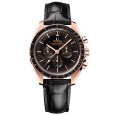 OMEGA Speedmaster Moonwatch Professional Co-Axial Master Chronometer Chronograph Black Leather Strap Watch 42mm - O31063425001001