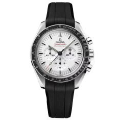 OMEGA Speedmaster Moonwatch Professional White Dial Black Rubber Strap Watch 42mm - O31032425004001