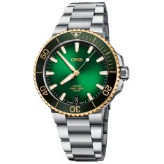 Oris Aquis Date Caliber 400 Green Dial Stainless Steel Watch | 01 400 7769 6357 07 8 22 09PEB