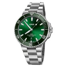 Oris Aquis Date Green Dial Stainless Steel Watch 43.5mm - 01 733 7789 4157-07 8 23 04PEB