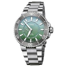 Oris Dat Watt  Limited Edition II Aquis Stainless Steel and Blue Rubber Strap Watch Set | 43.5mm | 743 7734 4197-SET