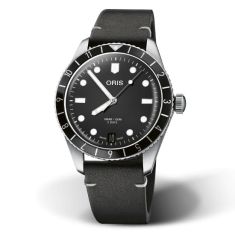Oris Divers 65 12H Calibre 400 Black Leather Strap Watch | 40mm | 400 7772 4054 5 20 82