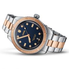 Oris Divers Sixty-Five Blue Dial Two-Tone Stainless Steel Watch | 01 733 7707 4355-07 8 20 17