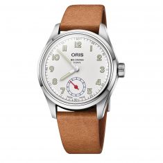 Oris Wings of Hope Limited Edition Stainless Steel Brown Leather Strap Watch | 40mm | 401 7781 4081-SET