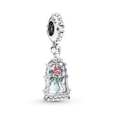 Pandora - Disney, Beauty and the Beast Enchanted Rose Dangle Charm
