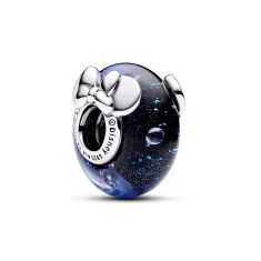 Pandora - Disney, Mickey Mouse & Minnie Mouse Blue Murano Glass Charm