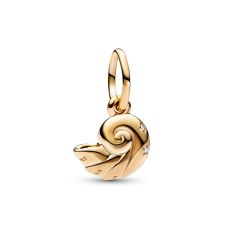 Pandora - Disney, The Little Mermaid Enchanted Shell Dangle Charm | Gold-Plated