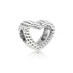image of Pandora Beaded Heart Charm with sku:19888593