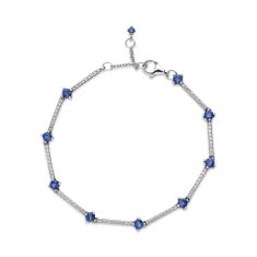 Pandora Blue Sparkling Pavé Bars Bracelet