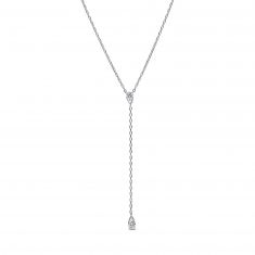 Pandora Brilliance .30ctw Lab-Created Diamond White Gold Drop Necklace