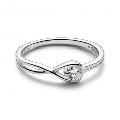 Pandora Brilliance 0.15ct Lab-Grown Diamond Sterling Silver Ring
