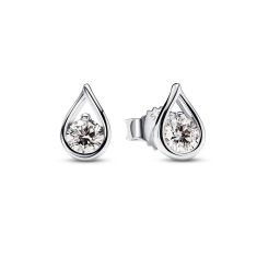 Pandora Brilliance 0.20ctw Lab-Grown Diamond Sterling Silver Stud Earrings
