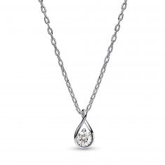 Pandora Brilliance 0.25ct Lab-Grown Diamond Sterling Silver Pendant Necklace