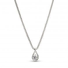 Pandora Brilliance 0.25ct Lab-Grown Diamond White Gold Pendant Necklace