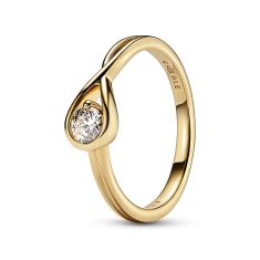 Pandora Brilliance 0.25ct Lab-Grown Diamond Yellow Gold Ring