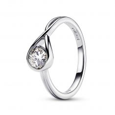 Pandora Brilliance 0.50ct Lab-Grown Diamond Sterling Silver Ring