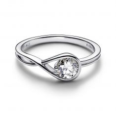 Pandora Brilliance 0.50ct Lab-Grown Diamond Sterling Silver Ring