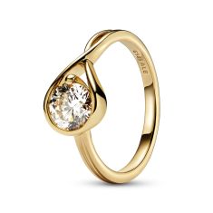 Pandora Brilliance 1ct Lab-Grown Diamond Yellow Gold Ring
