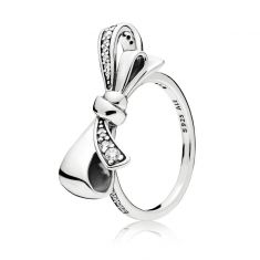 Pandora brilliant bow bangle clearance