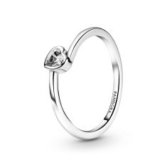 Forever hearts ring clear cz shop
