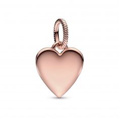 Pandora Engravable Heart Tag Pendant | Rose Gold-Plated