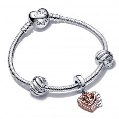 Pandora Entwined Heart Bracelet Set | 7.5 Inches