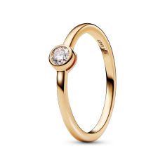 Pandora Era Bezel 0.15ctw Diamond Lab-Created Diamond 14k Yellow Gold Ring