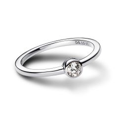 Pandora Era Bezel 0.15ctw Lab-Grown Diamond Sterling Silver Ring