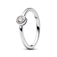 Pandora Era Bezel 0.25ctw Lab-Created Diamond Sterling Silver Ring