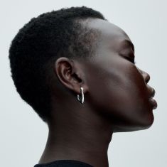 Final Sale - Pandora Essence Organically V-shaped Open Hoop Earrings