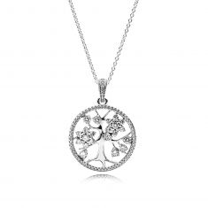 Pandora family tree charm necklace deals