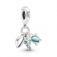 Pandora Fish, Sea Turtle & Conch Triple Dangle Charm