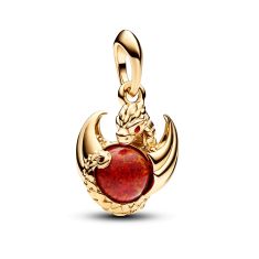 Pandora Game of Thrones Dragon Fire Dangle Charm | Gold-Plated