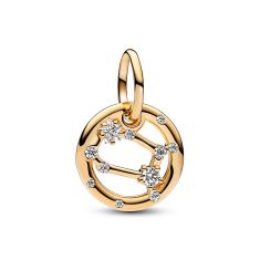 Pandora Gemini Zodiac Dangle Charm | Gold-Plated
