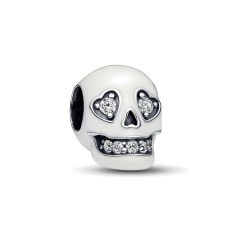 Pandora Glow In The Dark Sparkling Skull Halloween Charm