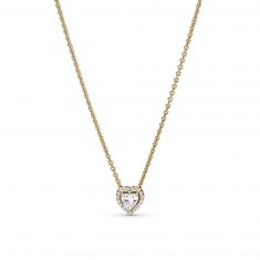 Pandora Gold Elevated Heart Necklace