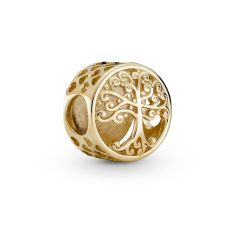 Pandora Gold Openwork Family Roots Charm