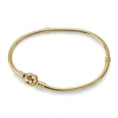Pandora Moments Snake Chain 14k Yellow Gold Bracelet