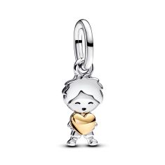 Pandora Happy Boy Two-Tone Dangle Charm