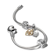 Pandora Lab-Grown Diamond & Hearts Bracelet Gift Set