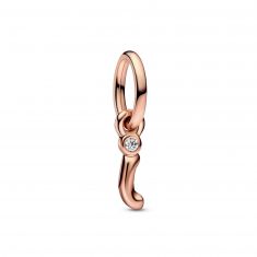 Pandora Letter I Script Alphabet Dangle Charm | Rose Gold-Plated