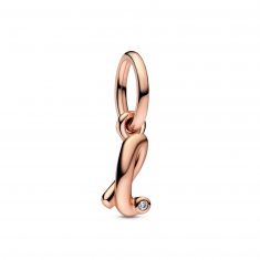 Pandora Letter L Script Alphabet Dangle Charm | Rose Gold-Plated