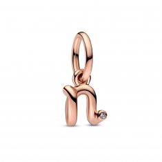 Pandora Letter N Script Alphabet Dangle Charm | Rose Gold-Plated
