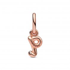 Pandora Letter Q Script Alphabet Dangle Charm | Rose Gold-Plated