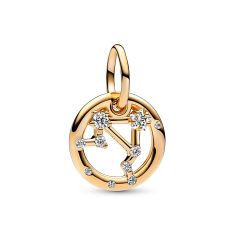 Pandora Libra Zodiac Dangle Charm | Gold-Plated