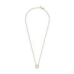 Pandora Logo Pavé Circle Collier Necklace, Gold-Plated