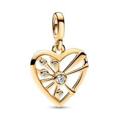 Final Sale - Pandora ME Heart & Rays Medallion | Gold-Plated Final Sale - Pandora ME Heart & Rays Medallion | Gold-Plated