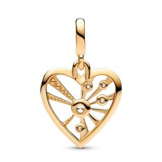 Final Sale - Pandora ME Heart & Rays Medallion | Gold-Plated